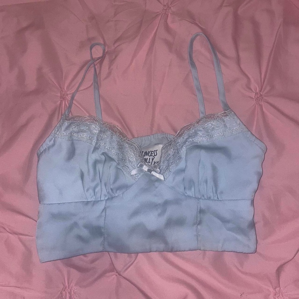 light blue princess polly top